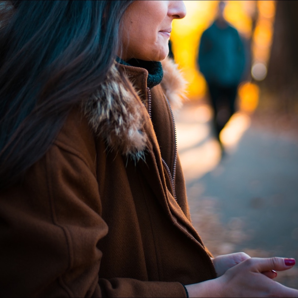 Vintage Winter Coat HarmanKay Brown Faux Fur Trim